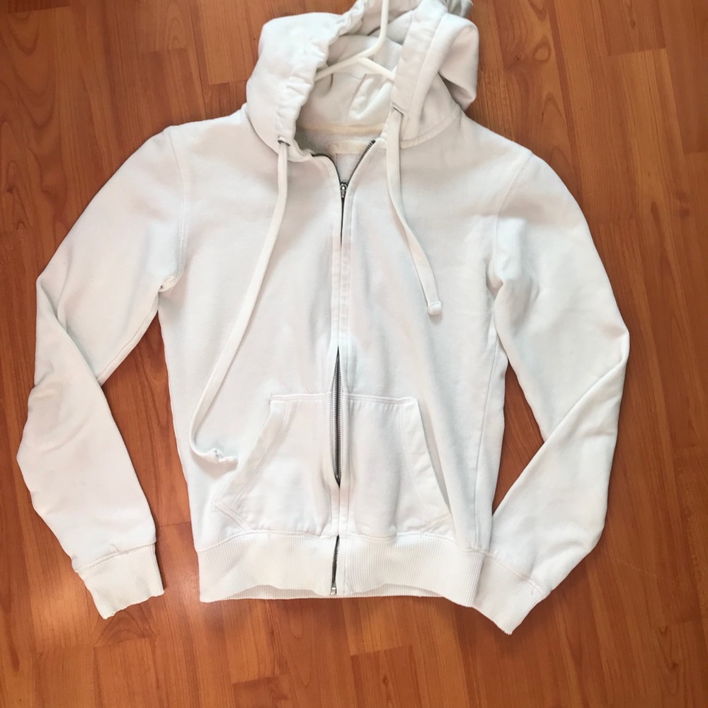 Aeropostale white zip up hoodie